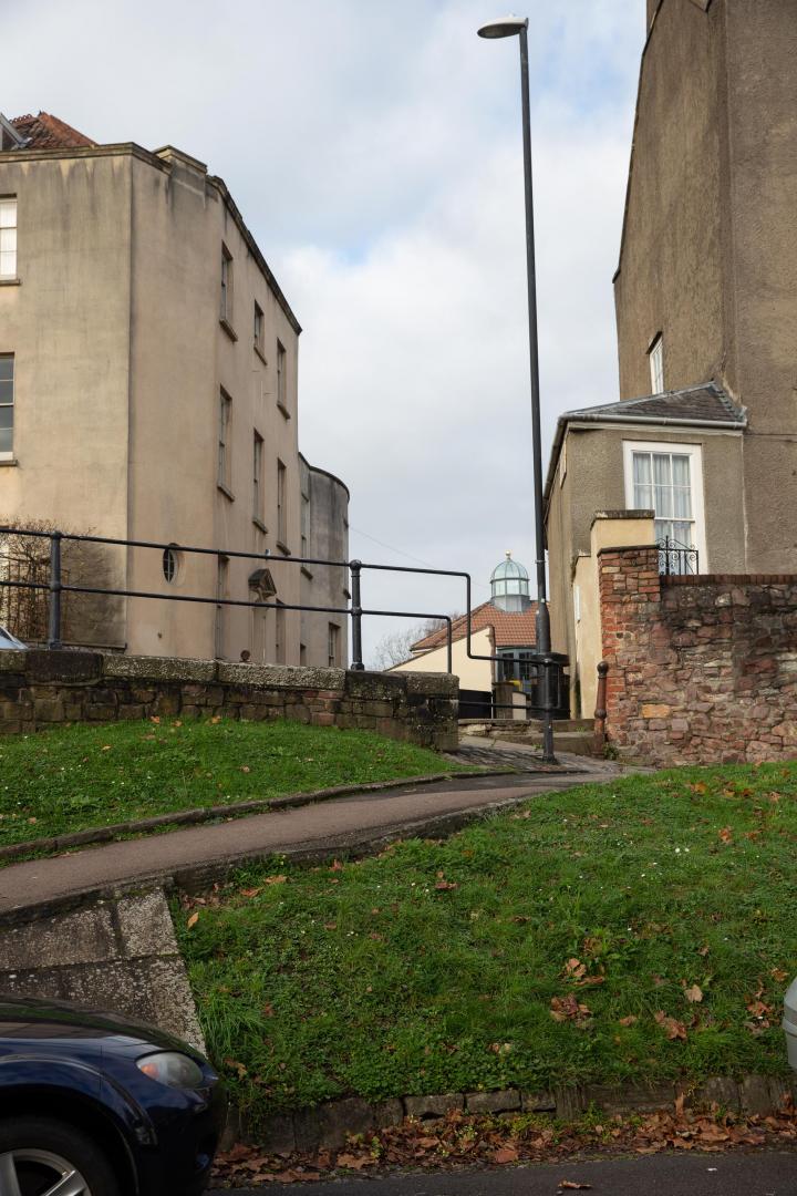I used to walk along Clifton Road so regularly I started diverting a litte out of my way and using this little ramp and steps just to break up the...