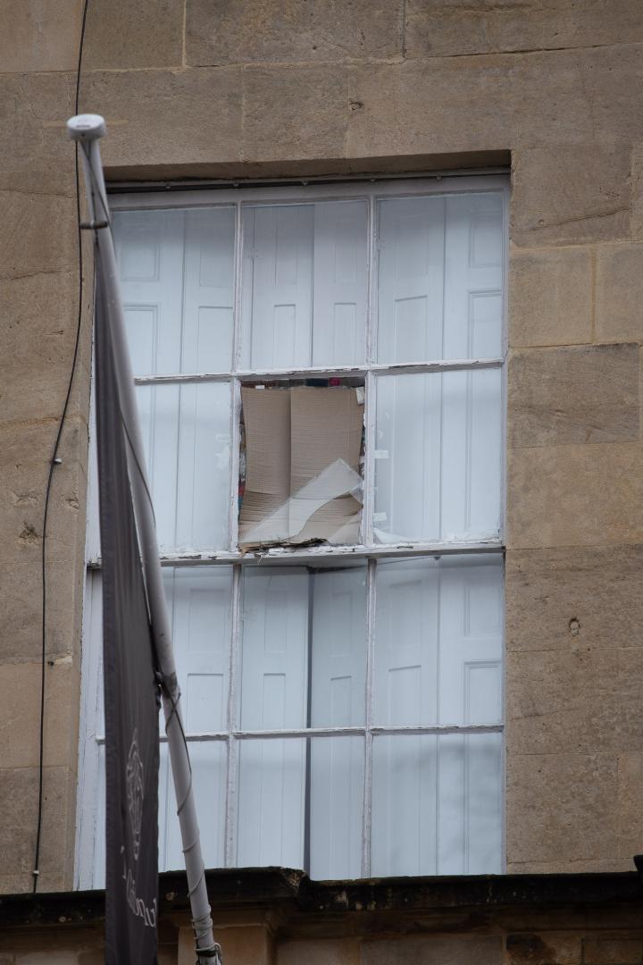 Has some local socialist been throwing rocks through the Clifton Club windows? Or maybe some descendant of WG Grace (a former member) was re-enacti...