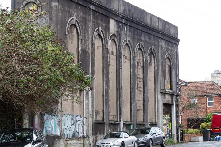 "A dramatic modern space behind a conventional facade; The Underfall Yard electricity substation on Avon Crescent was begun in 1905. It was probabl...