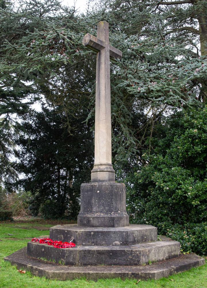 War Memorial, approriately next to the remaining foundations of St Andrew's Church, destroyed by bombing in 1940