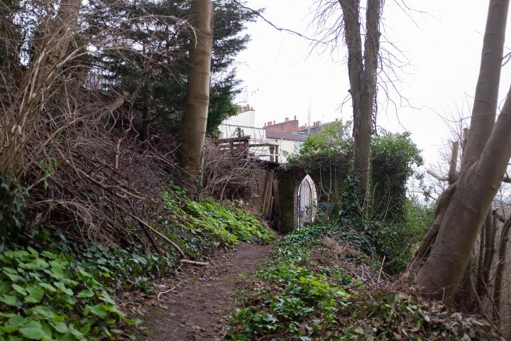 This isn't Prince's Lane, but an on-the-level path that seems to pop out at a Windsor Terrace back garden