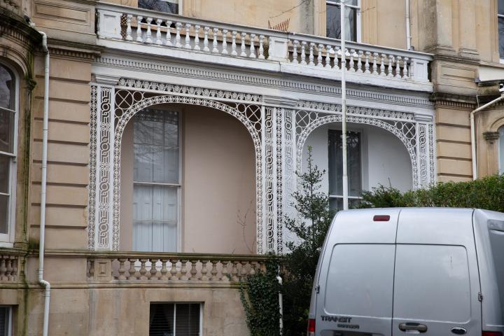 I just liked the filigree(?) edging of the.. Er... balcony? Portico? Can you tell I don't know much about architecture?