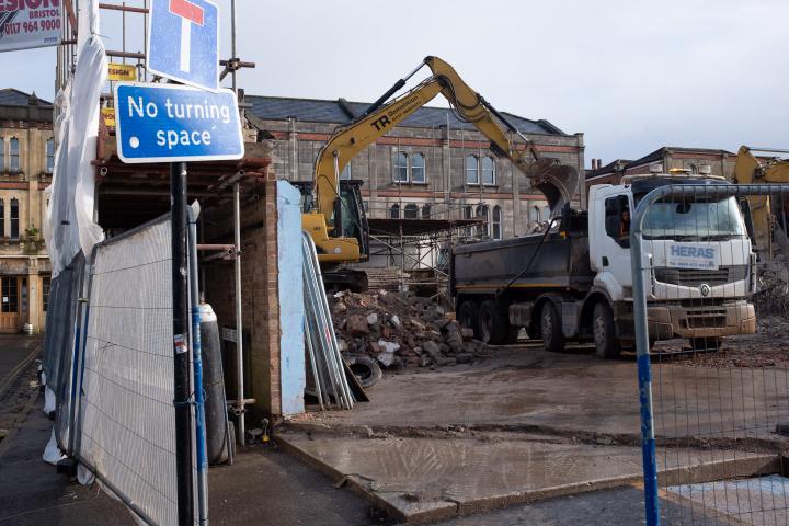 Tearing down the old eyesore that used to be a collection of random offices, a cafe, and WH Smith.