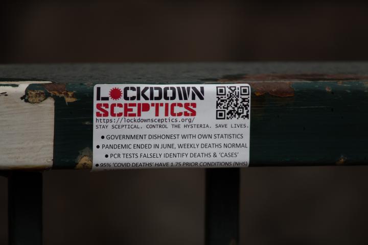 You'll forgive me if I don't get my factual information on the pandemic from stickers on railings.

The latest Public Health England information sh...