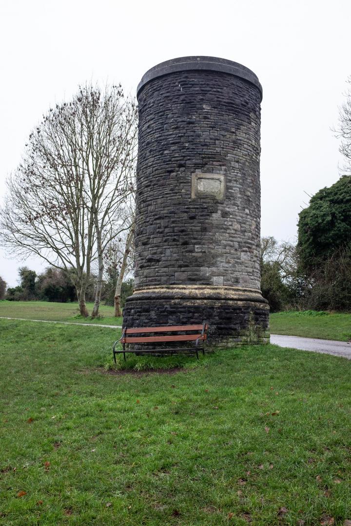 This is a ventilation shaft for the Clifton Down Tunnel. The railway tunnel was opened in 1877, and is still in use. According to this page (which...