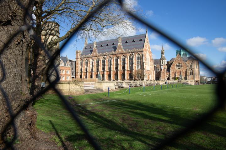 The statue in the centre is Clifton College old boy Field Marshall Haig, the "butcher of the Somme".