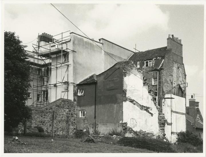 "Rear of unspecified house, Jun 1979"

As soon as I saw this photo, I thought, "That's not unspecified! That's 1 Albermarle Row!" I mean, it still...