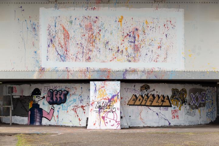 The pivot point of the Plimsoll Bridge is getting a lot of paint-based attention at the moment. Graffiti seems to be rife all round, in fact. I sup...