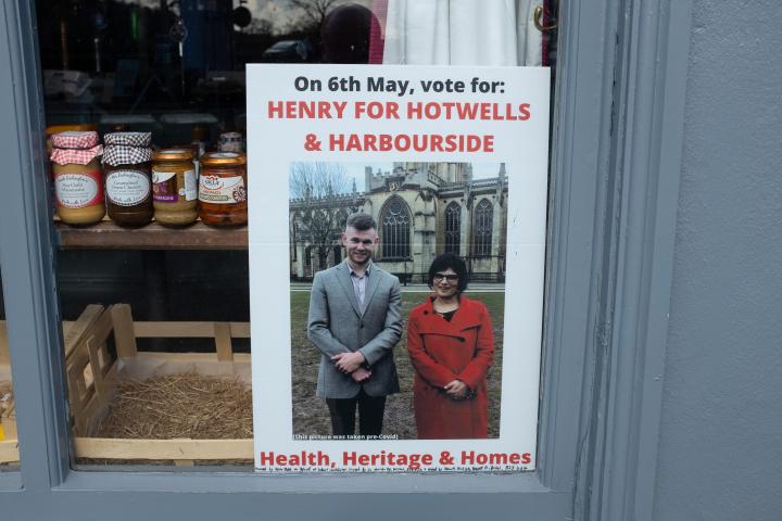 On the right there, Thangam Debonnaire, our MP and Shadow Secretary of State for Housing. On the left, Henry. Apparently.