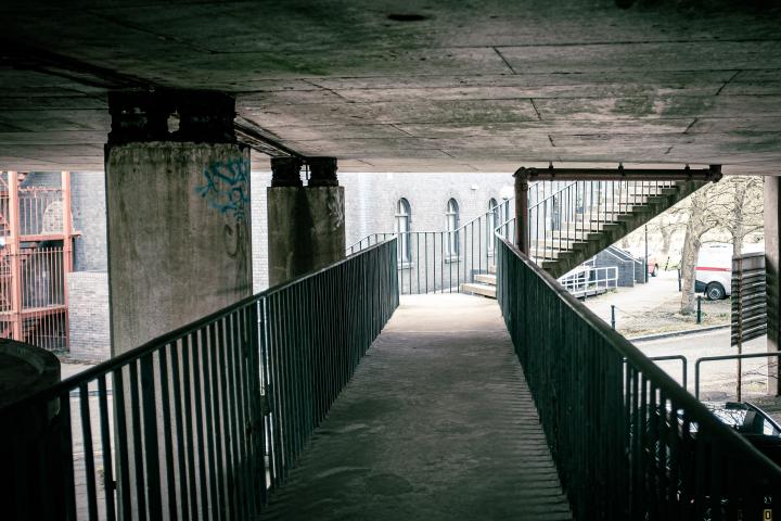 Some of the Cumberland Basin Flyover System's pedestrian pathways really do feel like you're making your way through a post-apocalyptic computer game.