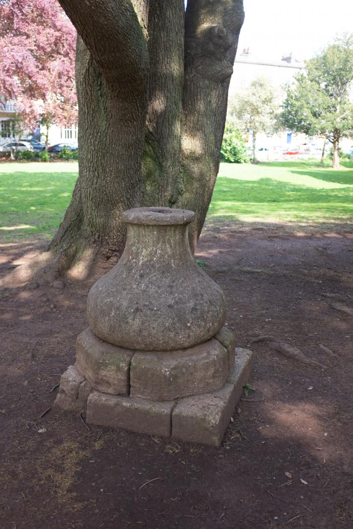 Clifton's so posh that even the bird baths around here are listed historic structures. Mid nineteenth-century, limestone ashlar. Just like many of...