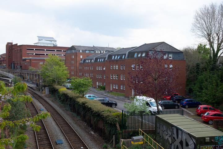 Alma Court, this time from my normal viewpoint, above the railway tracks on St John's Road.