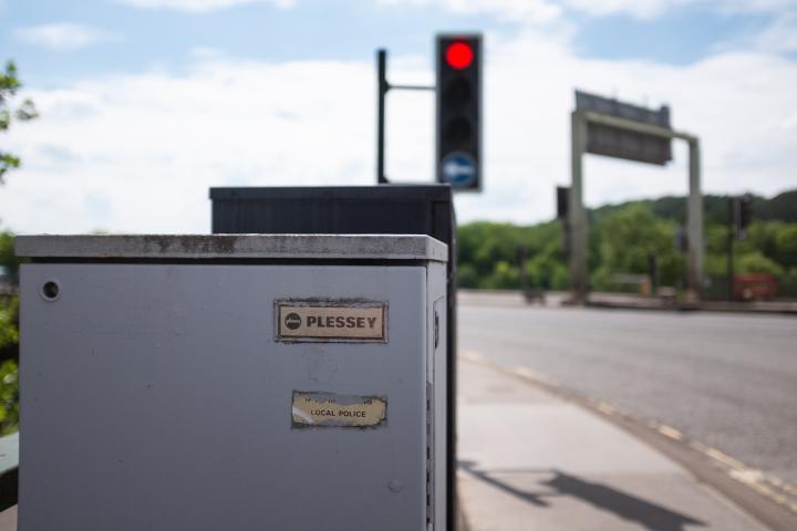 Traffic light control box, I assume. It's about as far from home as I am, as Plessey's headquarters were in Ilford, not far from where I grew up. G...