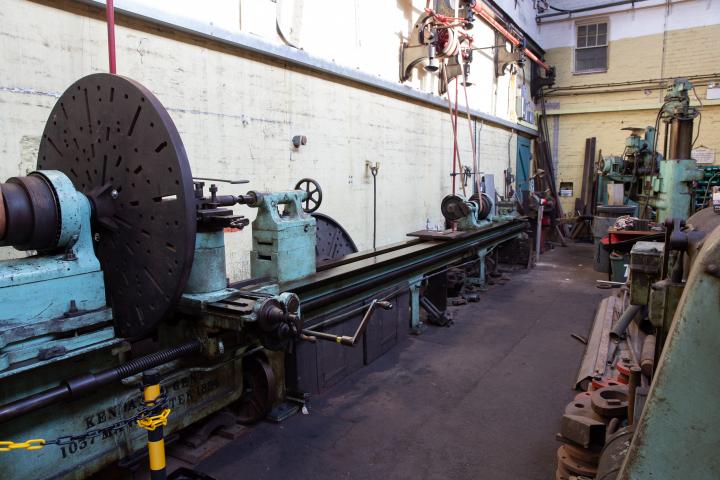I imagine this is the biggest lathe I've ever been in a room with.