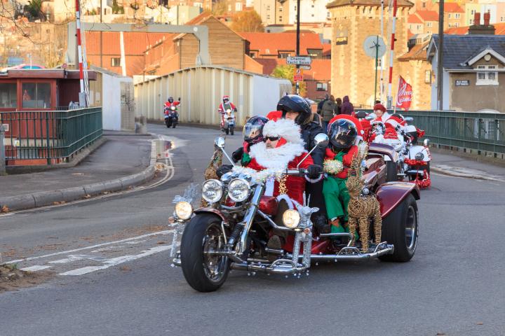 There were many more. Every year, Santas on a Bike raises money for children's hospices.