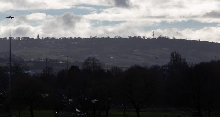 These are some hills I'm not heading for today, but I love the distant view of Dundry from Hotwells. The silhouetted church towards the left is St...
