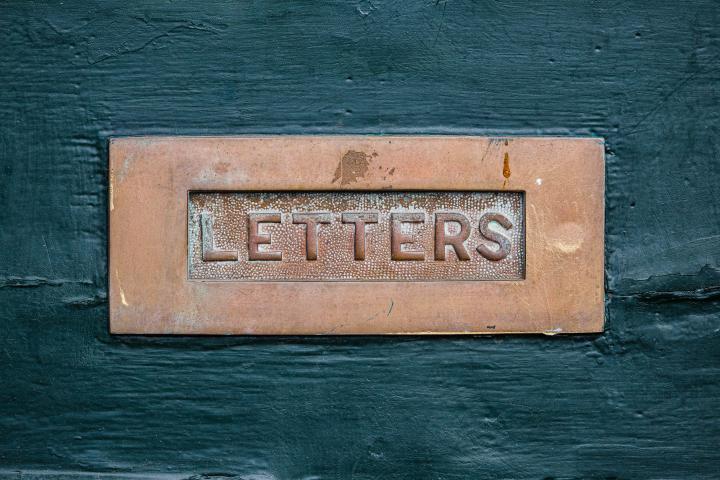 I'm always a sucker for a letterbox with LETTERS written on it.