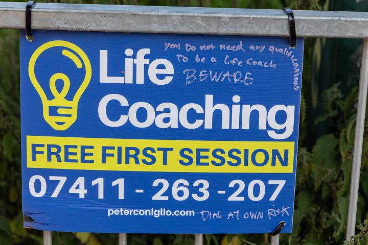 It's quite the commentary. But then if someone believes they can have their life turned around by a fly-posting stranger, perhaps a warning is a re...