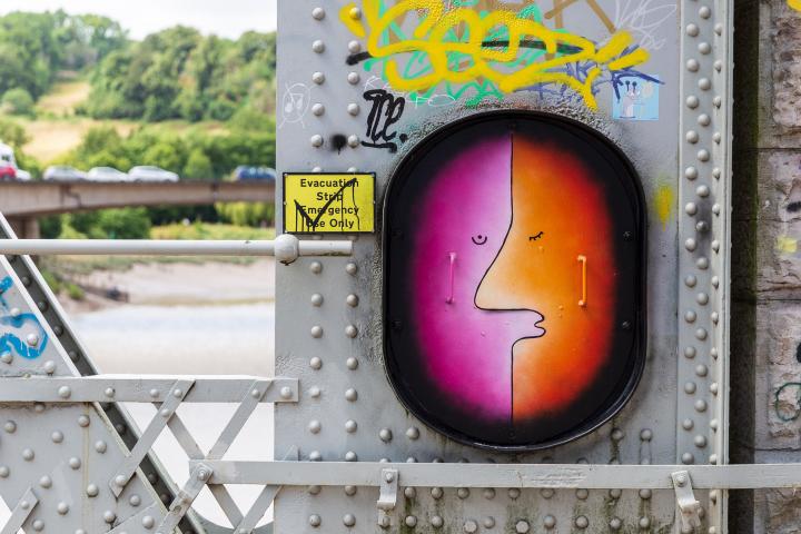 I'd seen from maybepaints feed that they'd popped a couple of new faces up on the Ashton Avenue bridge. Here's the first...
