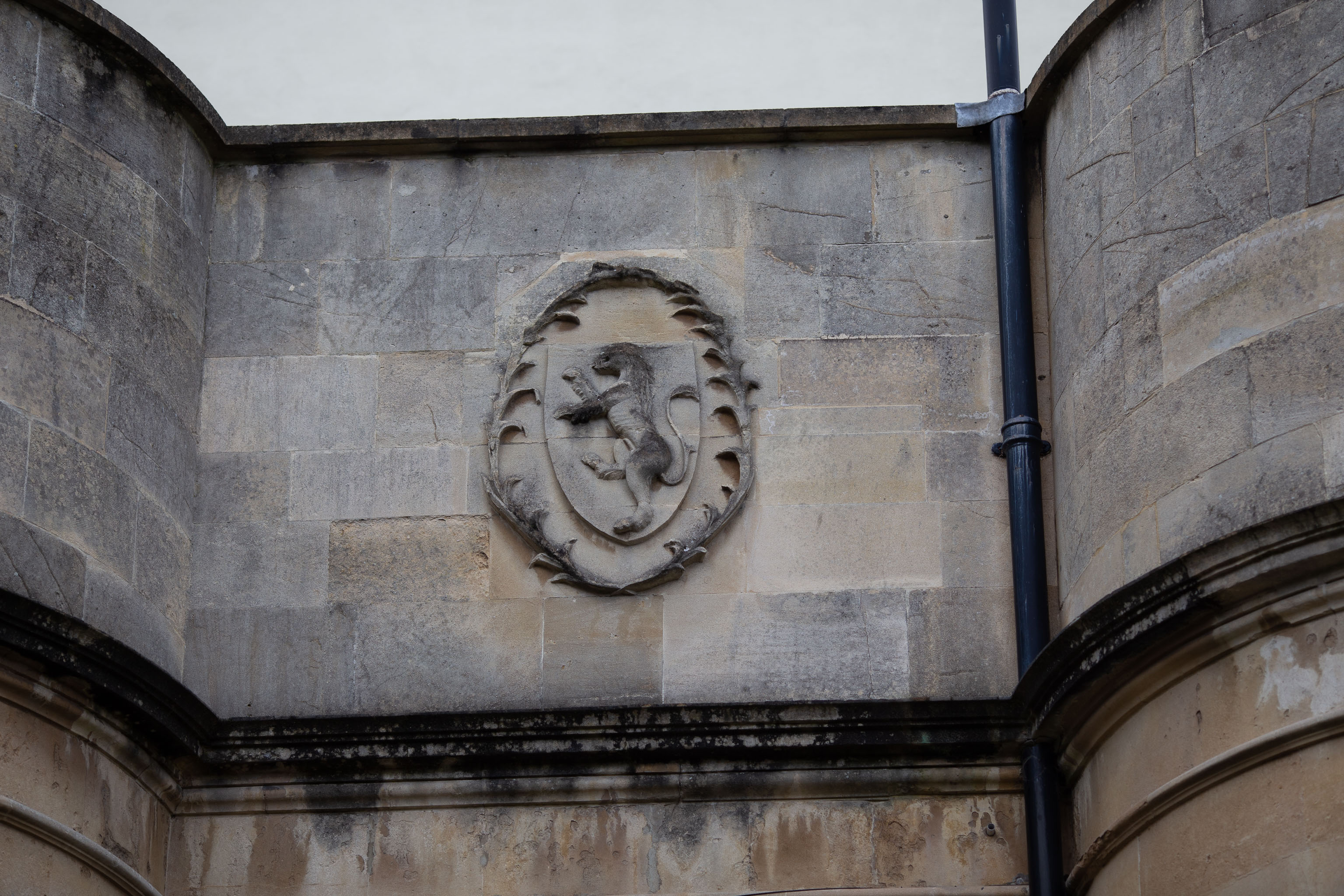 Lion
Number 16 The Paragon lies on the other side of the street from the main terrace. It's grade II listed and has "a raised shield to the attic with a...