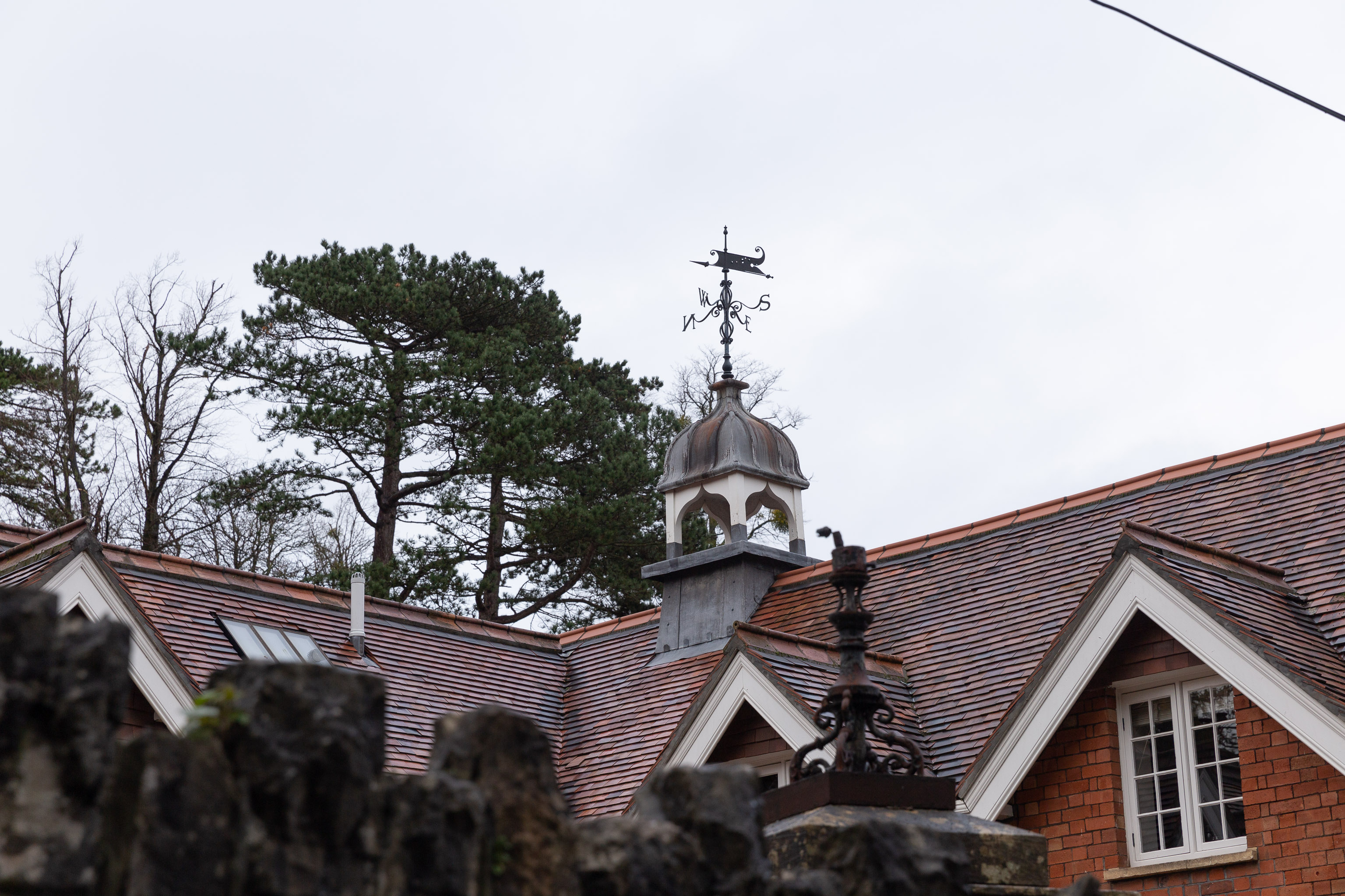 Cupola and Weathervane
Ornamentation on one of the houses on Burwalls Road
