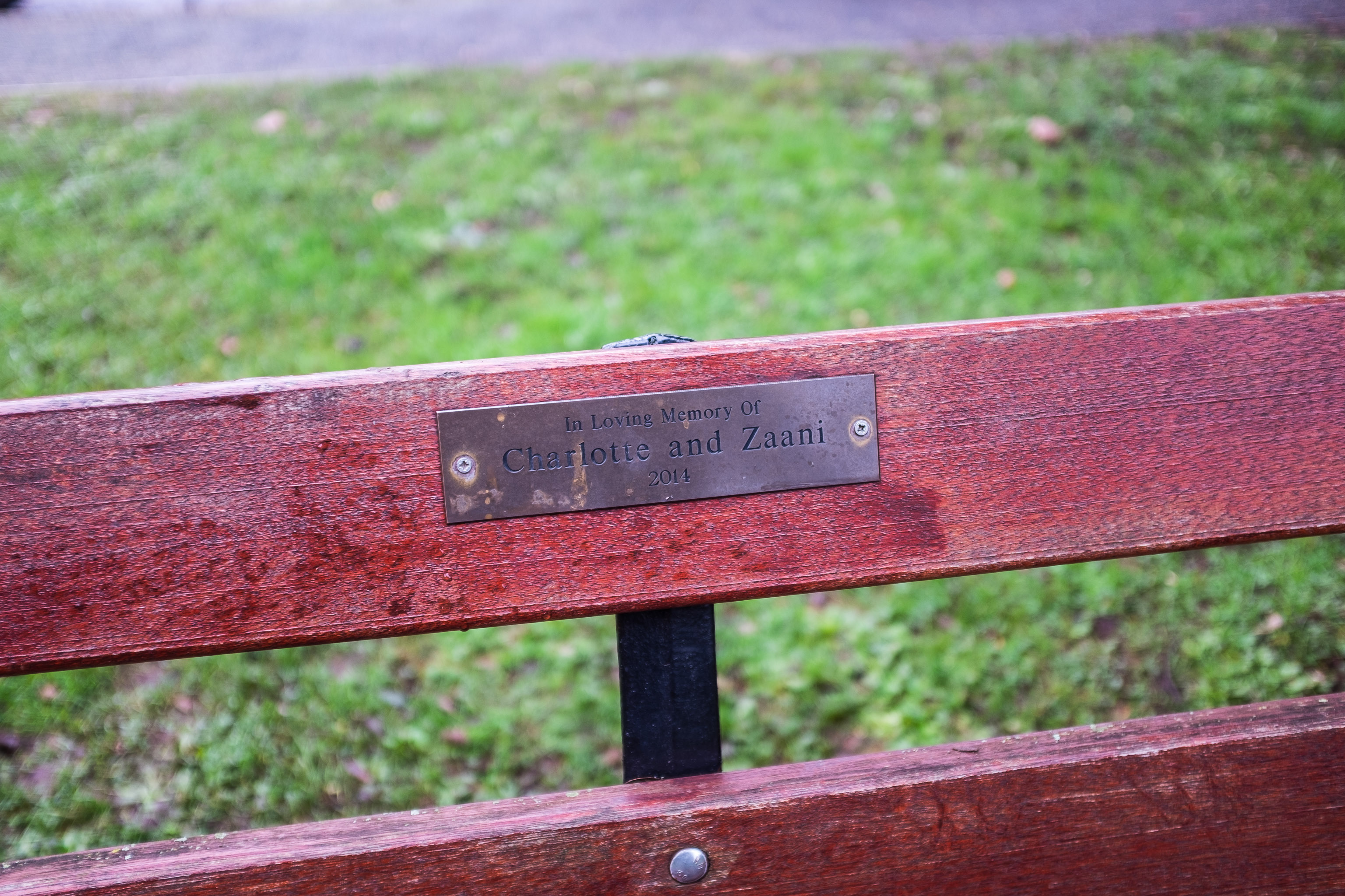 In Loving Memory
A plaque to Charlotte and Zaani Bevan. Heartbreaking.
