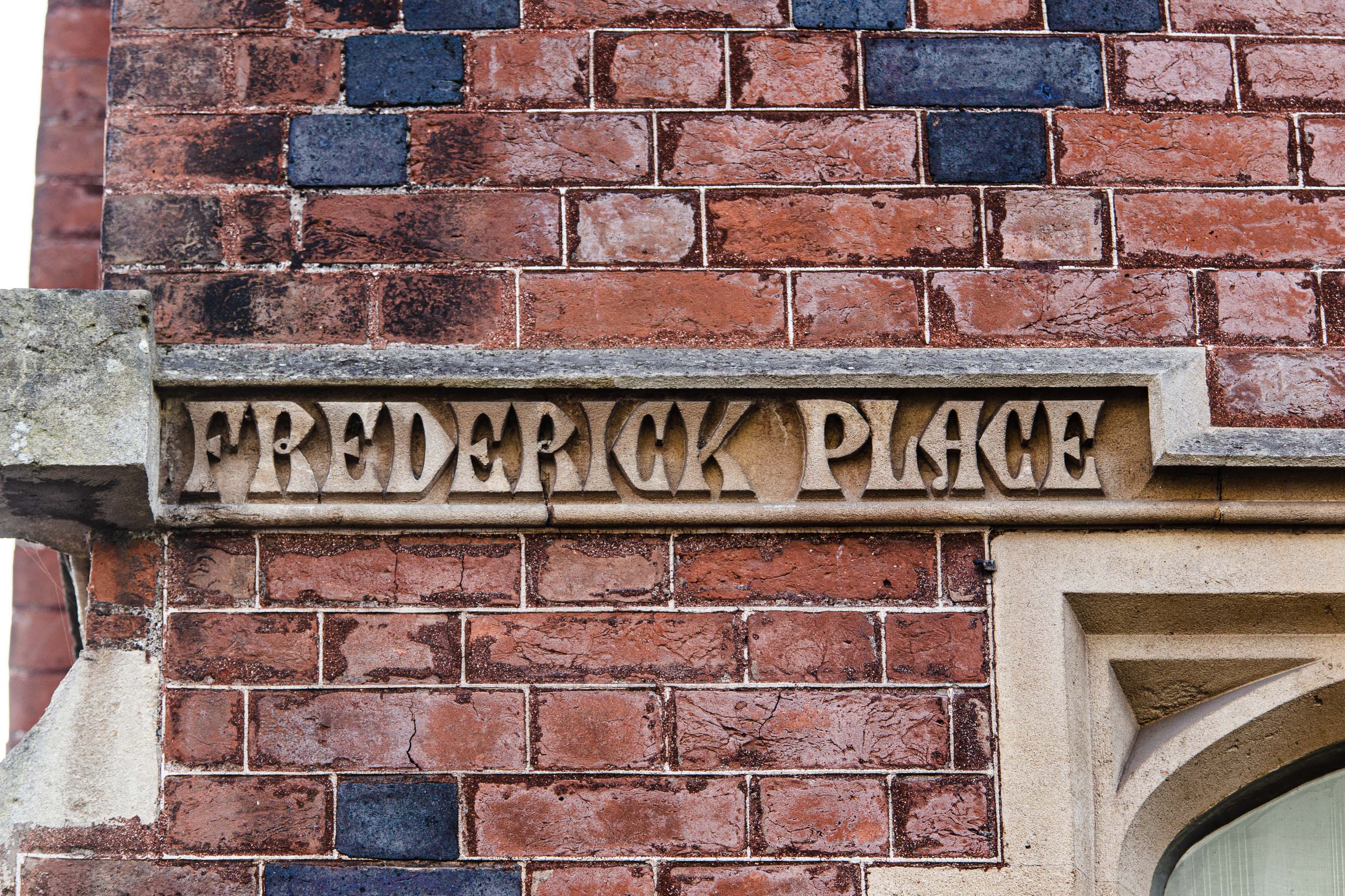 FREDERICK PLACE
Amazing lettering
