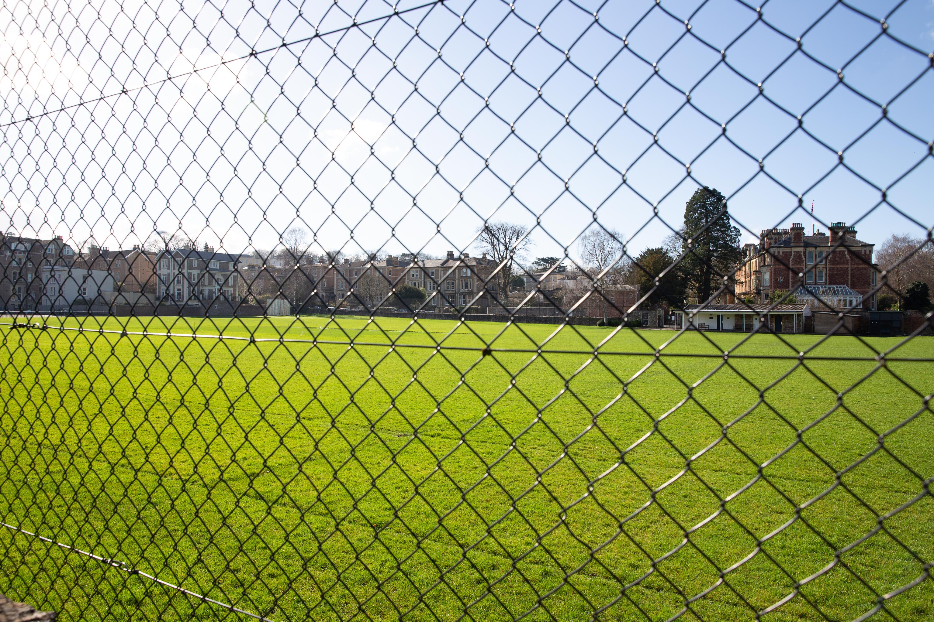 College Fields
These are Clifton College's Prep School's fields, for rugby and cricket, of course. Not far away, adjacent to the main College, lies the seniors' C...