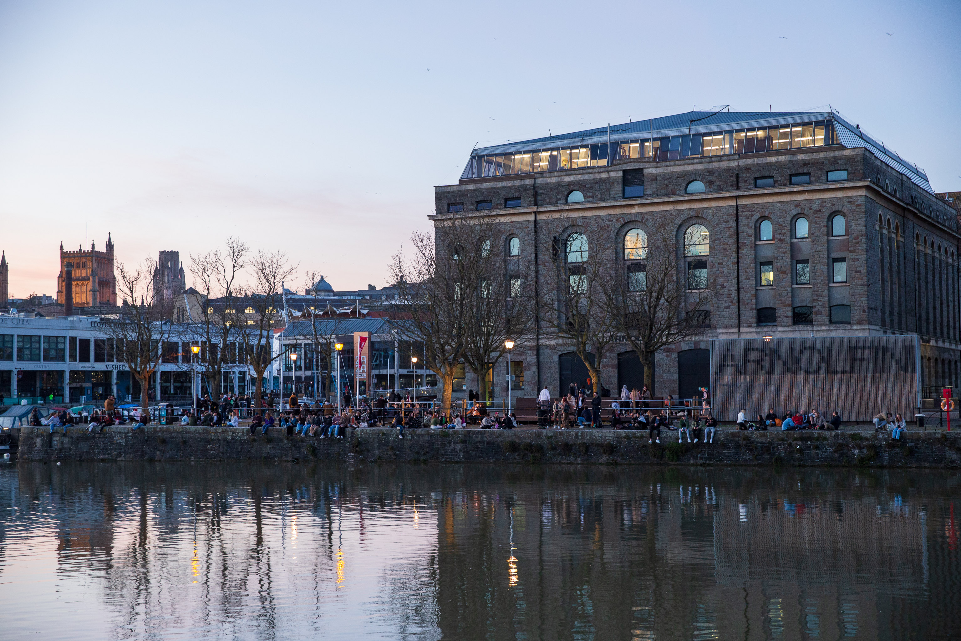 Arnolfini Evening
This is, believe it or not, far less crowded than it would normally be on one of the first evenings of Spring that's vaguely warm enough to hang ar...