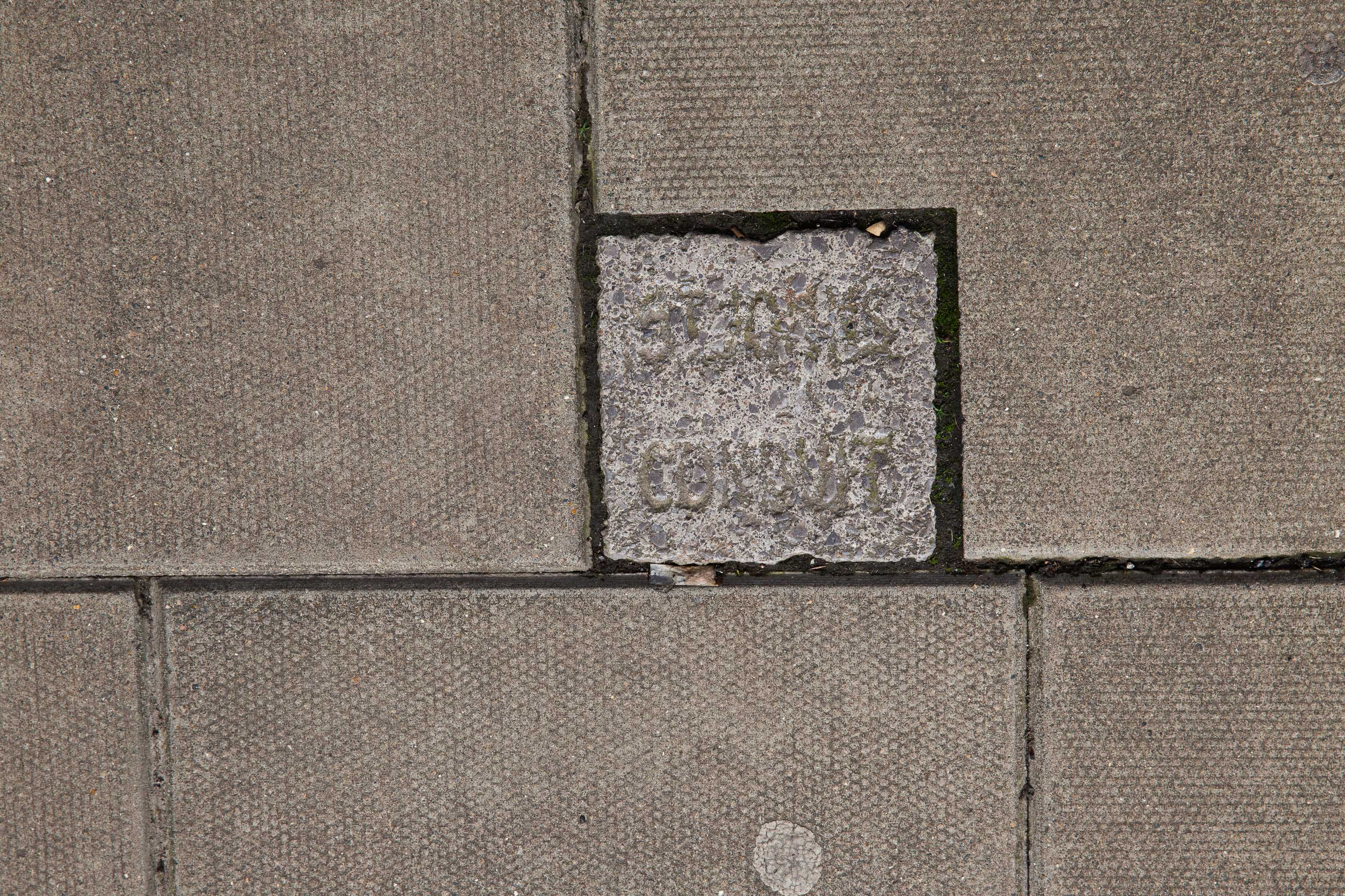St John's Conduit
Believe it or not, this little pavement marker says "St John's Conduit" and marks the still-functional Carmelite water pipe that was built in 1267...