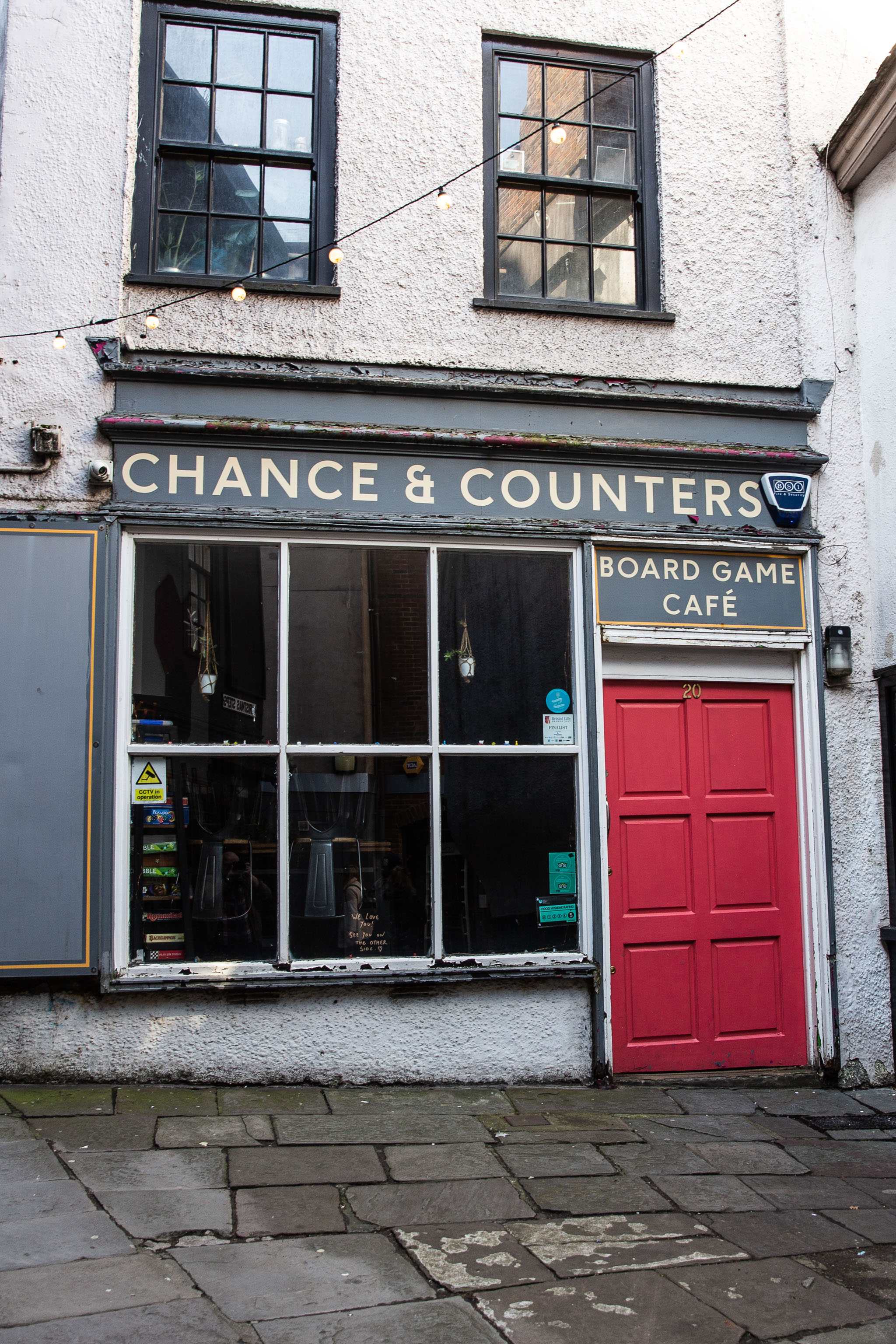 Chance & Counters
Which is a bloody great name for a board game cafe.
