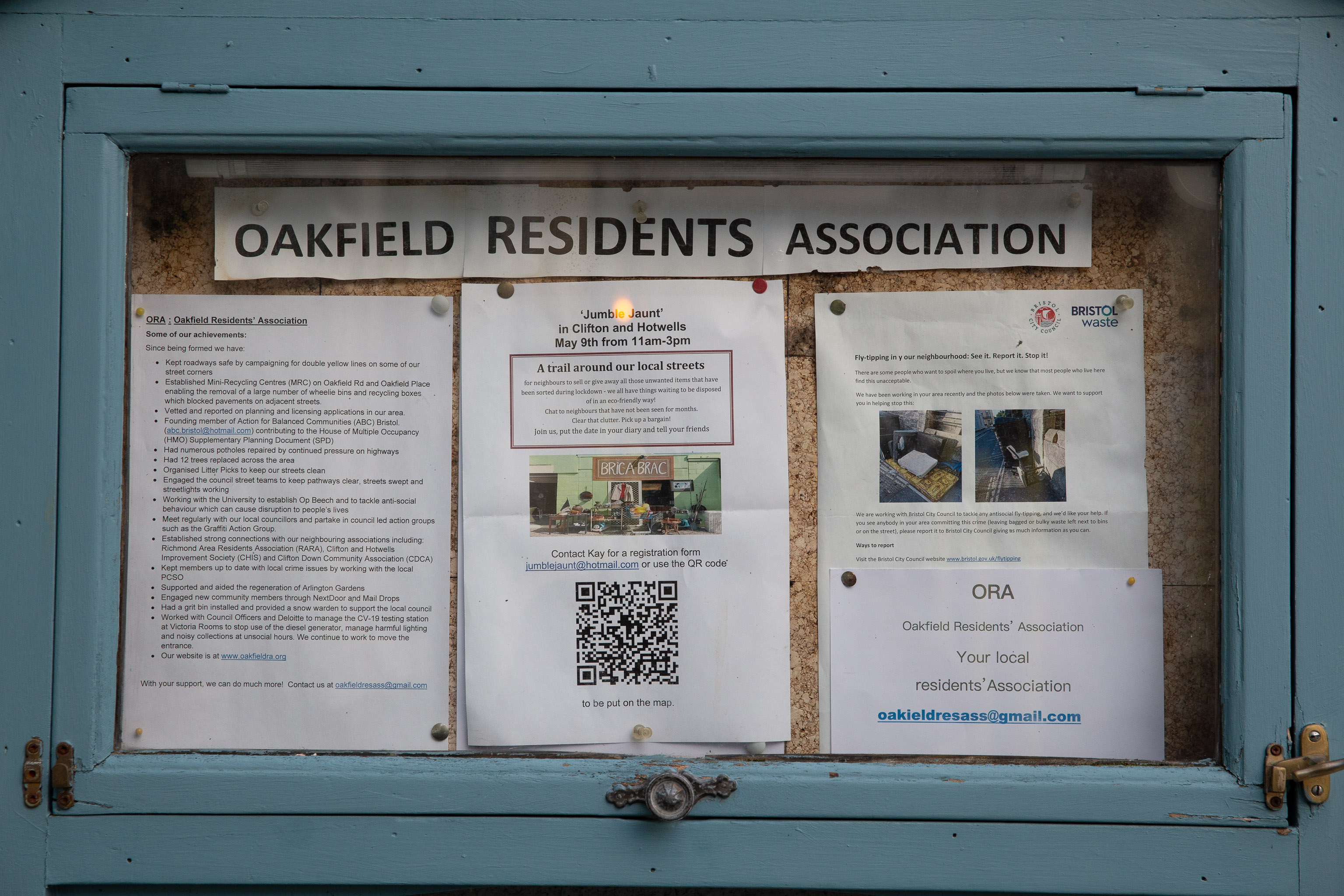 RESIDENTS
A "Jumble Jaunt"—just the kind of thing you want to see on a community notice board.
