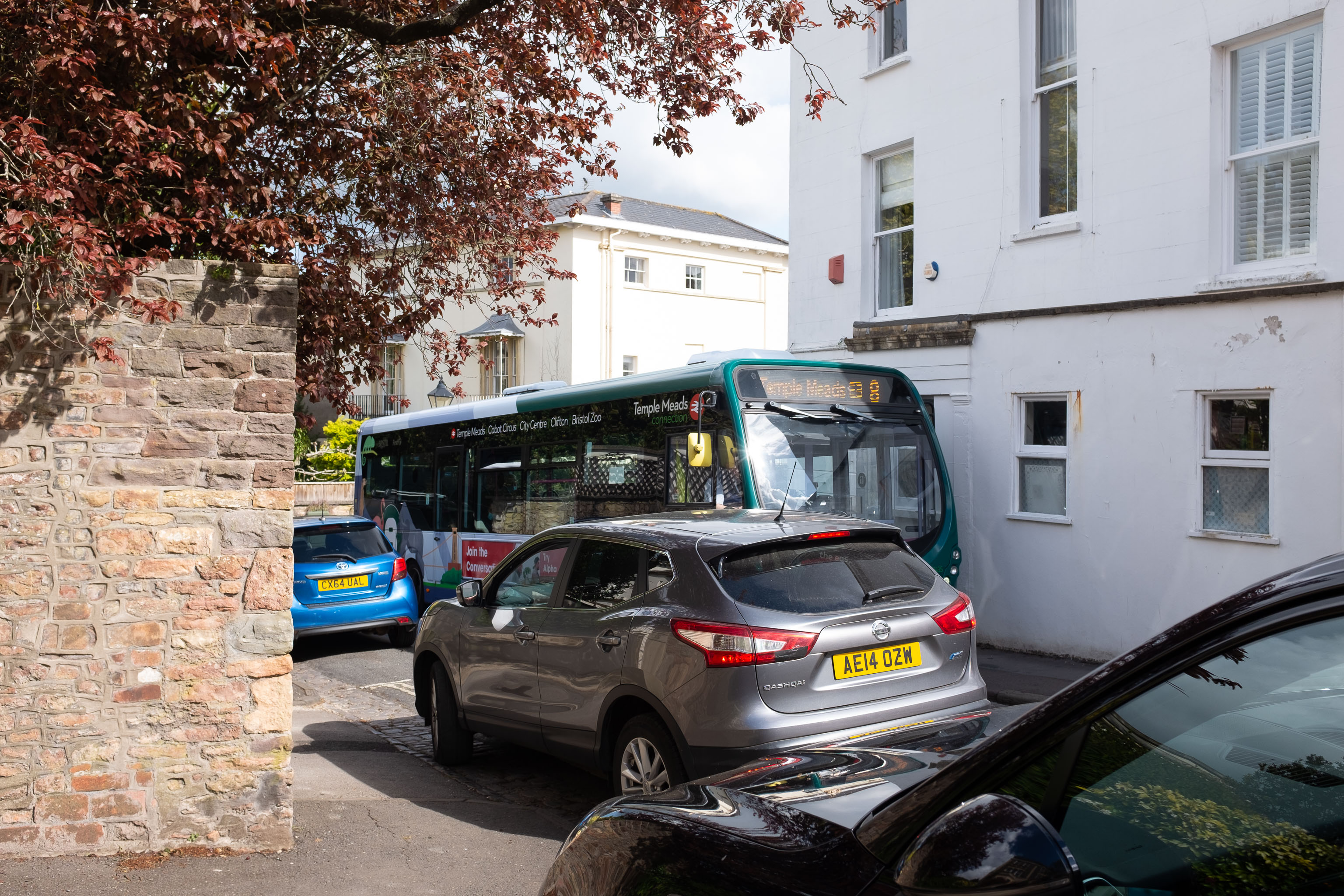 Not Where It's Supposed to Be
As well as confused van-drivers, the buses weren't having a great time of it, either, having to squeeze down narrow streets like Canynge Road rathe...