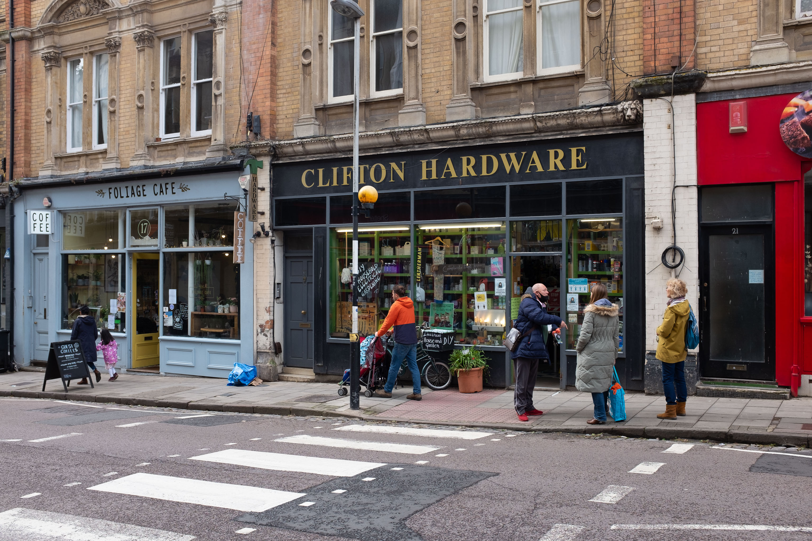 Clifton Hardware
One of those places where if you go in and ask for some fly spray, a socket set and some tachyon conduit for a Type 40 TARDIS they'll just start ru...
