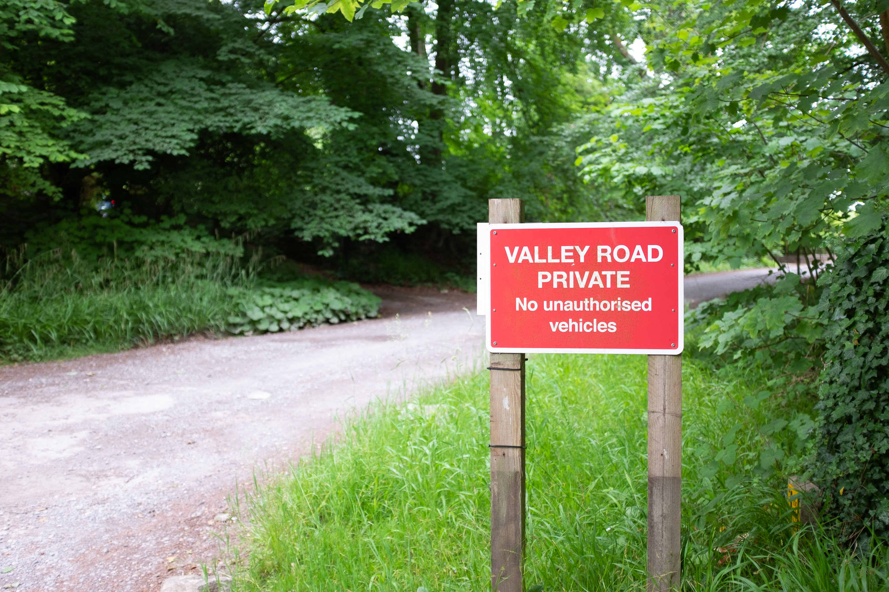 PRIVATE
But plenty of people seemed to be cutting through, so I imagine the sign is more intended to stop it turning into a car park. I think the Forstry C...