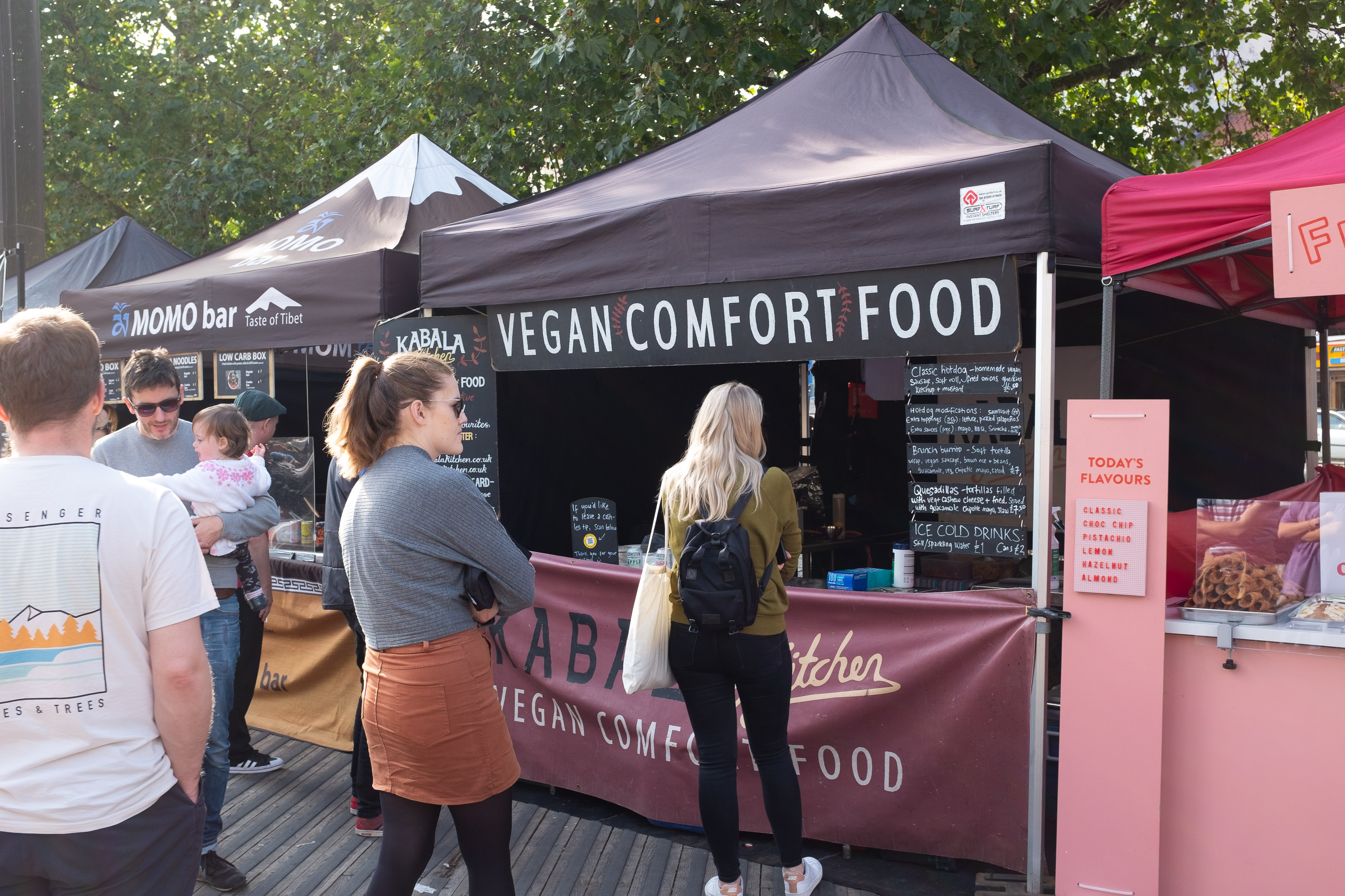 Vegan Comfort
The food market on the Centre was very busy.
