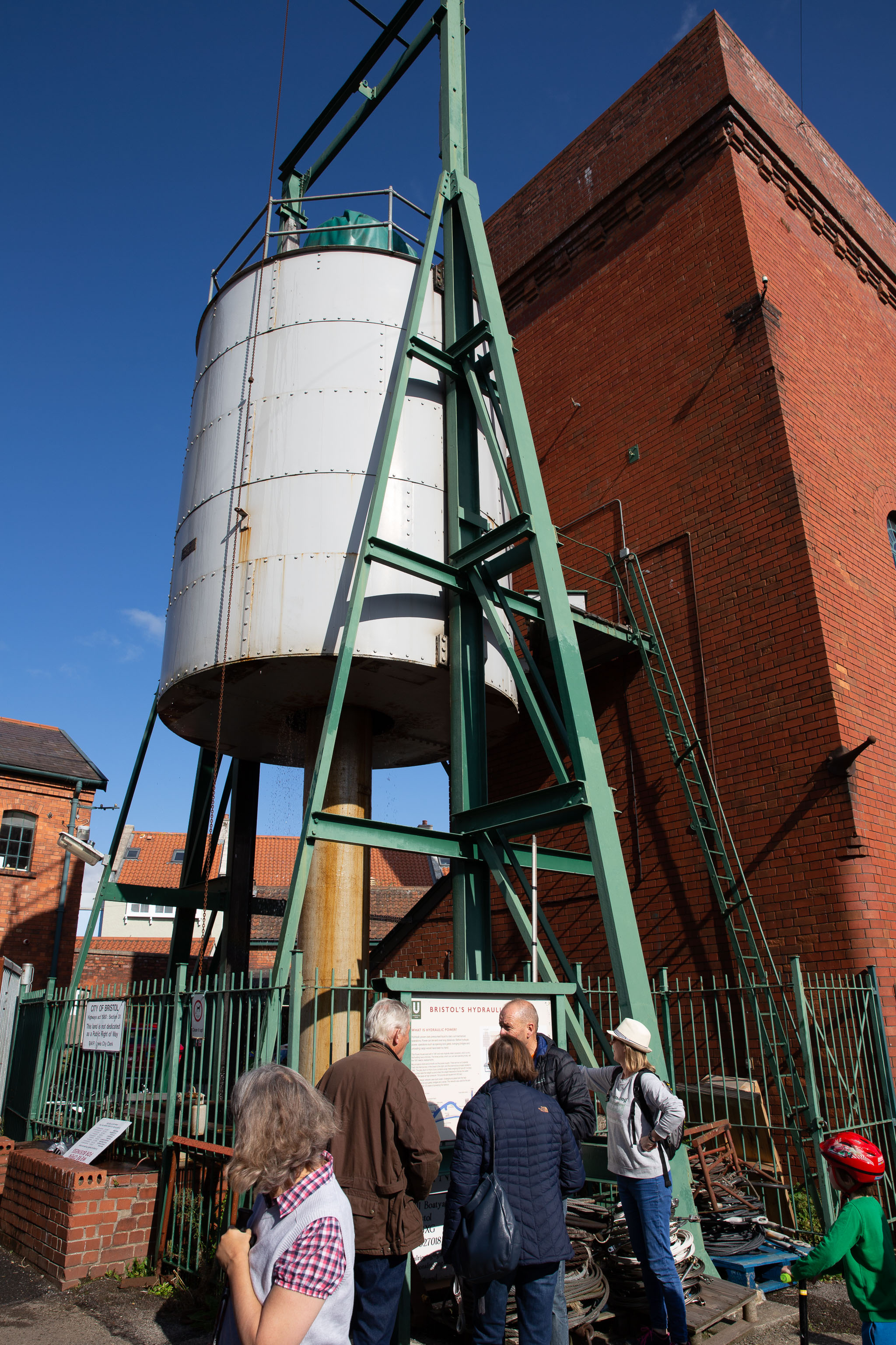 The Accumulator 2
The brick tower behind it still houses the original accumulator. This one was added for extra wellie in the 1950s.
