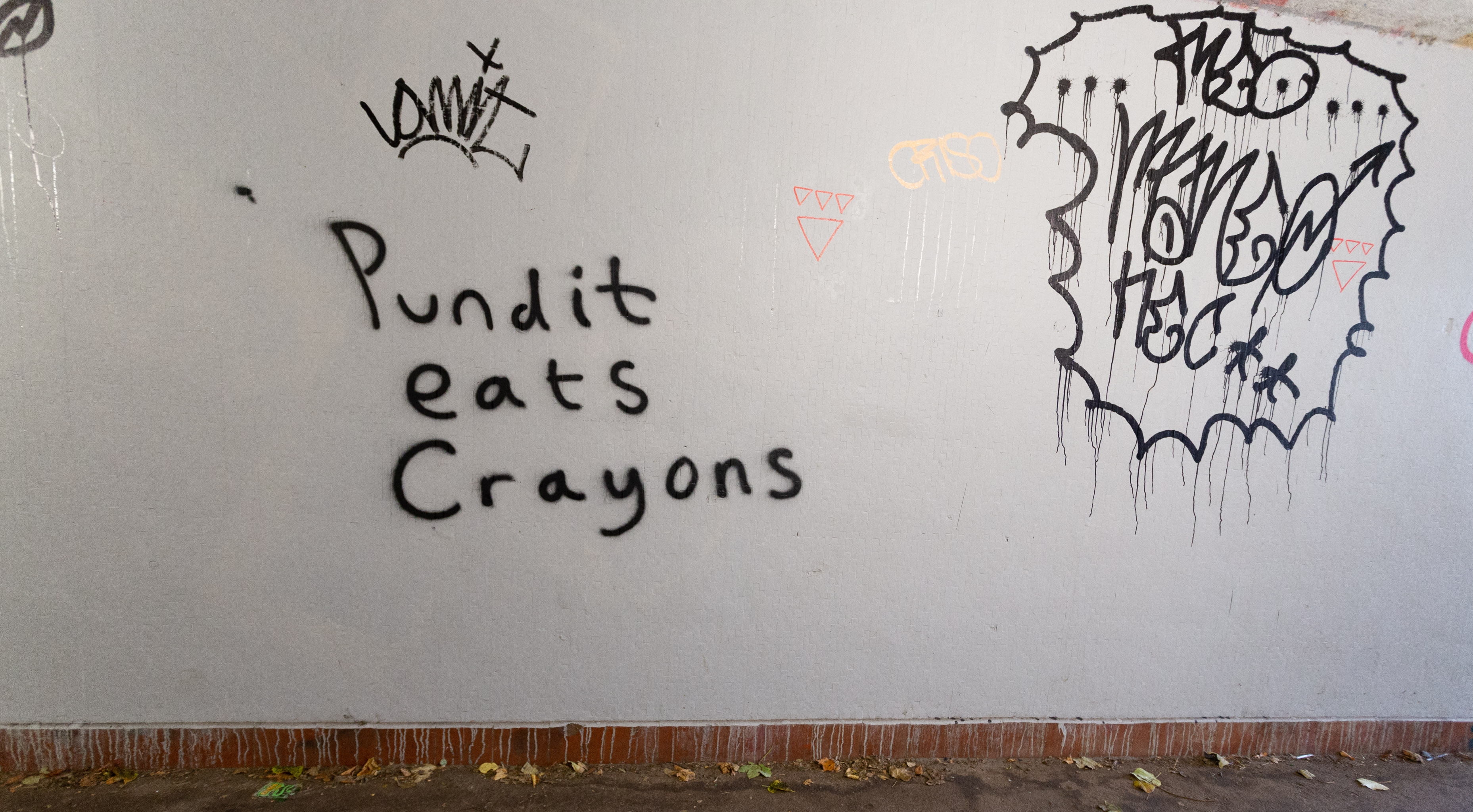 Pundit Eats Crayons
Quite the insult. This is in the underpass on the way to Ashton Gate. Normally I find it hard to make my way to North Street when coming from this...